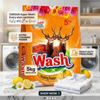 Super Wash Washing Powder 5kg Mega Pack - Heavy Duty Stain Removal My Store