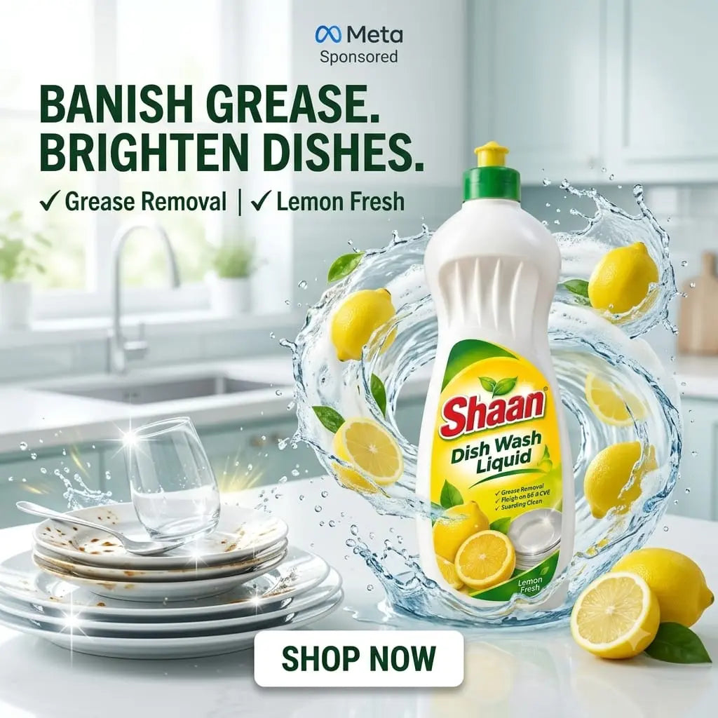 Shaan Lemon Fresh Dishwash Liquid – Powerful Grease Removal My Store